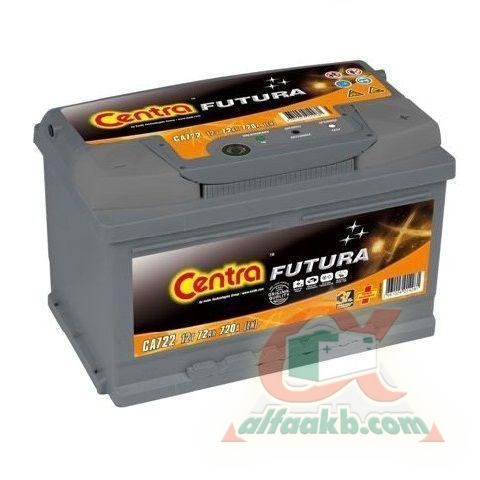 Автомобільний акумулятор Centra Futura 6СТ-72 R+(CA722) Ємність 72  Пусковий струм 720  Розмір 278*175*175