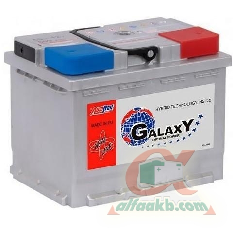 Авто акумулятор AutoPart Galaxy 6СТ-60 R+ Ємність 60  Пусковий струм 590  Розмір 241*175*190