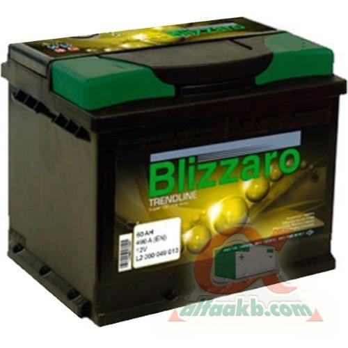 Автомобільний акумулятор Blizzaro Trendline 6СТ-60 R+ Ємність 60  Пусковий струм 540  Розмір 242*175*190