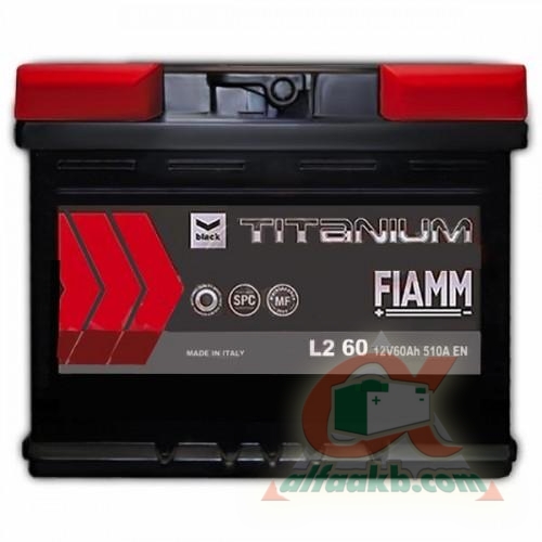 Авто акумулятор Fiamm Titanium pro black 6СТ-60R+ L2-60 Ємність 60  Пусковий струм 510  Розмір 242*175*190