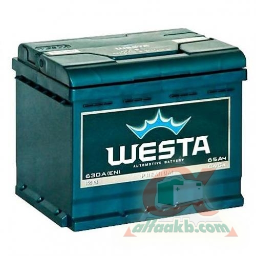 Авто акумулятор Westa 6ст-65 L+ Ємність 65  Пусковий Струм 640  Розмір 242*175*190