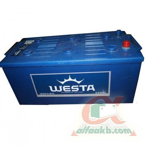 Вантажний авто акумулятор Westa 6ст-225 R+ Ємність 225  Пусковий Струм 1500  Розмір 518*274*237