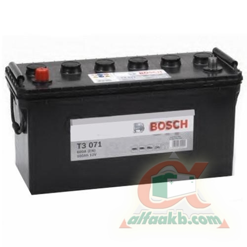 Автомобільний акумулятор Bosch Truck (0092Т30710) 6СТ- 100 L+(T3071) Ємність 100  Пусковий струм 600  Розмір 413*175*220