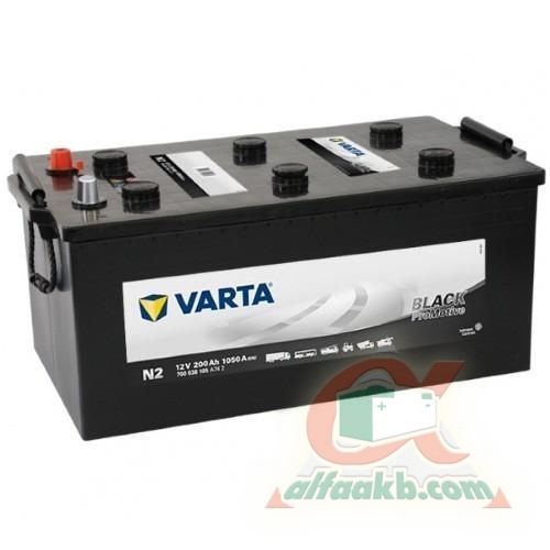 Грузовой авто аккумулятор Varta (700038105) 6СТ- 200 L+ Ёмкость 200 
Пусковой ток 1050 
Размер 518*276*242