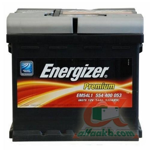 Авто акумулятор Energizer Premium 6СТ-54R+(554400053) Ємність 54  Пусковий струм 530  Розмір 207*175*190