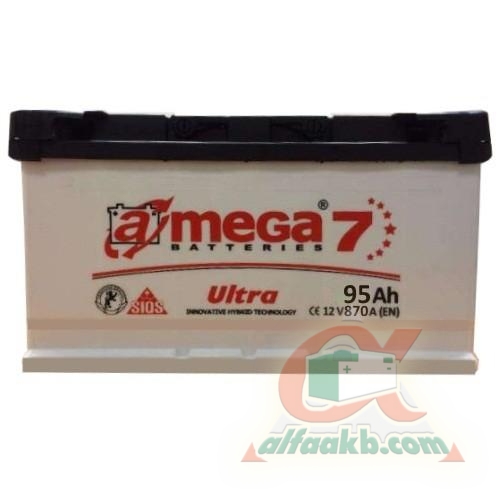 Авто акумулятор A-mega Ultra 6СТ-95 R+ Ємність 95  Пусковий струм 870  Розмір 352*175*190