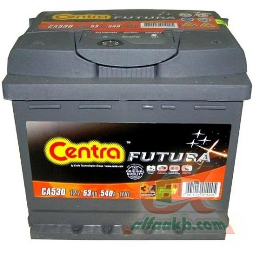 Автомобільний акумулятор Centra Futura 6СТ-53 R+(CA530) Ємність 53  Пусковий струм 540  Розмір 207*175*190