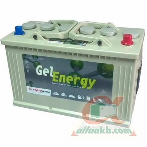 Авто акумулятор Platin Gel Energy 6СТ-100 R+J Ємність 100  Пусковий струм 550  Розмір 350*175*225