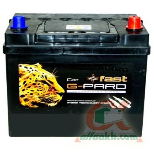 Авто акумулятор Fast G-Pard 6СТ-70 R+J Ємність 70  Пусковий струм 610  Розмір 254*175*225