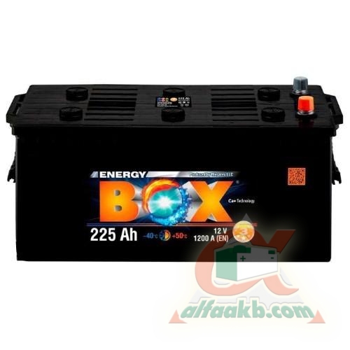 Вантажний авто акумулятор Energy Box 6СТ-225 L+ Ємність 225  Пусковий струм 1200  Розмір 518*275*242