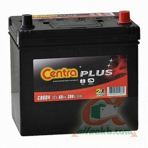 Автомобільний акумулятор Centra Plus 6СТ-60 R+(CB604)J Ємність 60  Пусковий струм 390  Розмір 230*172*220