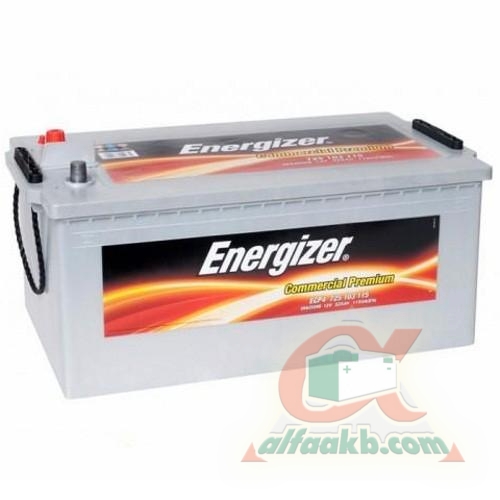 Вантажний акумулятор Energizer Commercial Premium 6СТ-225L+(725103115) Ємність 225  Пусковий струм 1150  Розмір 518*275*242