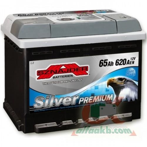Автомобільний акумулятор Sznajder Silver Premium 6СТ-65 R+(565 35) Ємність 65  Пусковий струм 620  Розмір 242*175*190