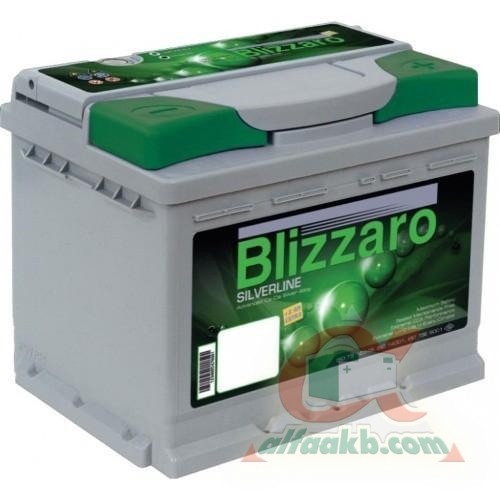 Автомобільний акумулятор Blizzaro SilverLine 6СТ-62 R+ Ємність 62  Пусковий струм 540  Розмір 242*175*190