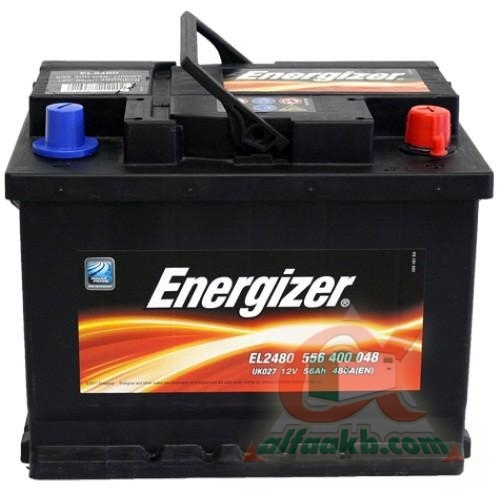 Авто акумулятор Energizer 6СТ-56R+(556400048) Ємність 56  Пусковий струм 480  Розмір 242*175*190