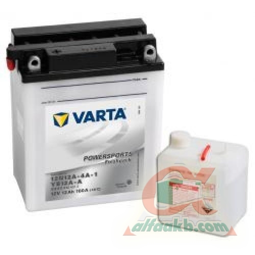 Авто акумулятор Varta Moto 6СТ-12 L+ 12N12A-4A-1 YB12A-A (512011012) Ємність 12  Пусковий Струм 120  Розмір 136*82*161