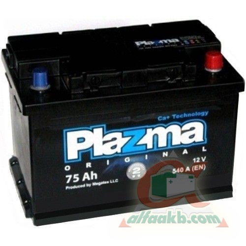 Авто аккумулятор  Ista Plazma Original 6ст-75 R+ Ёмкость 75 Пусковой Ток 540 Размер 276*175*190