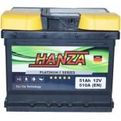 Aвто аккумулятор Hanza Platinum 6СТ-51R+