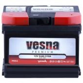 Аккумулятор для автомобиля Vesna Premium 6СТ-54R+