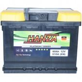 Авто акумулятор Hanza Platinum 6СТ-60R+