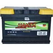 Aвто аккумулятор Hanza Platinum 6СТ-77R+