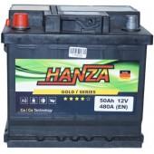 Авто акумулятор Hanza Gold 6СТ-50L+
